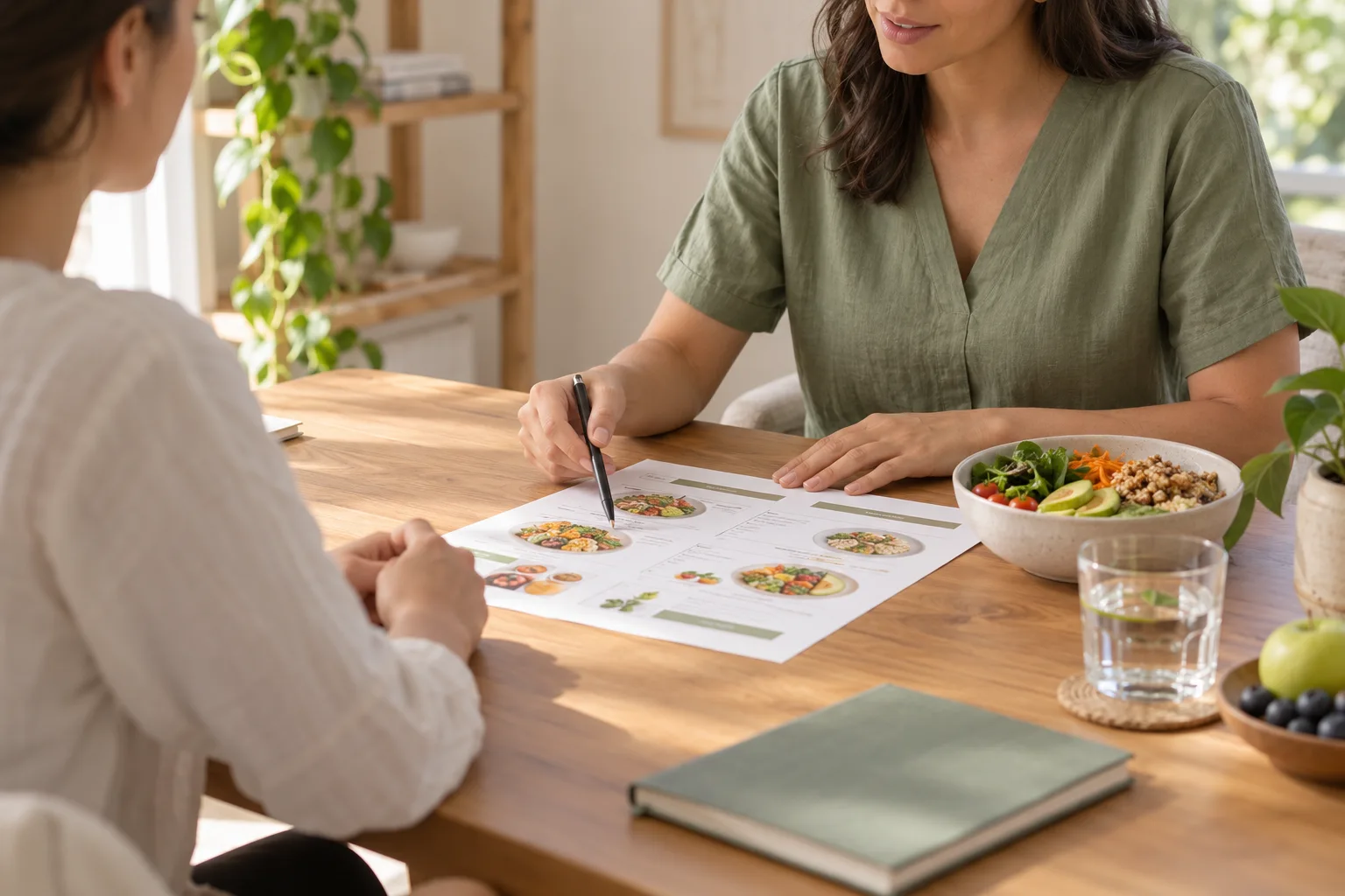 Imagen ilustrativa de una consulta sobre alimentación y hábitos
